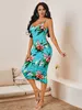 SXY Robe moulante à imprimé floral SHE