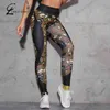 Legging con estampado de camuflaje para mujer, mallas de cintura alta, Push Up, Sexy, para gimnasio, pantalones con latido del corazón, Leginsy 211221