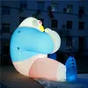 vente en gros mascotte de style gonflable de ballon gonflable coloré avec ventilateur et bande LED et vidéos pour la décoration de plafond de discothèque
