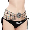 2022 Classic Luxury Women039 Summer plage Belt Ethnique Belly Dance Taist Chain Tassel Flower Flowerflyshaped Accessoires Drop705888714800