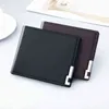 Nxy Wallet Cartera Corta Con Mltiples Ranuras Para Tarjetas Hombre Billetera Fina De Cuero Suave Clip Dinero Hombre 0212