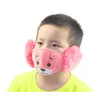 Fashion Winter Kids cartoon bear Ears Muffs hats Children fleece Thicken warm Mask Ear Muff Boys Girls plush masks A5311262K4369121