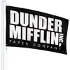 3x5 Dunder mifflin 플래그 배너 100% 폴리 에스테르 직물 디지털 인쇄 장식 모든 국가 국가