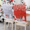 Cadeira cobre capa de Natal bonito gnomo snowflake árvore imprimir tampas de jantar slipcovers para decoração de festa em casa