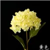 Single branch simulation Decorative flowers Hydrangea silk cloth plant wedding false flower wholesale decoration