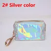 Bolsas de maquiagem bolsa cosmética carta Holograma Laser bolsa cosmética Bolsas de maquiagem Grande capacidade de armazenamento Bolsa de lavagem à prova d'água para a literatura