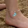 Butterfly Anklets Chain Silver Gold Diamond Beach Foot Chain Anklet Armband Women Fashion Jewelry Gift Will and Sandy