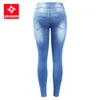 2221 Youaxon New Arrived EU Taille 5 Poches Skinny Jeans Femme Plus La Taille Extensible Denim Pantalon Pantalon Pour Femmes Jean 201105