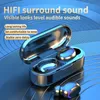 TWS F9 Mini Fone Bluetooth Wireless Kopfhörer Fingerabdruckkontrolle Kopfhörer Stereo Sport Gaming Headset Noise Cancelling Ohrhörer mit Mikrofon