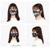 Digital Printing Face Masks Cotton Fashion Mask Maschera antipolvere lavabile Maschera respirabile traspirante filtro anti-smog maschera 6 colori wholea22
