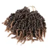 10 InchShort Curly Curly Tranças Pré-torcidas Spring Twist Crochet Hair 15 fios/pçs para mulheres negras Spring Twist Hair Bomb Twist Bob Extensões de cabelo sintético LS28