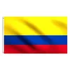 콜롬비아 국가 국립 플래그 3'x5'ft 100D 폴리 에스터 야외 뜨거운 판매 고품질 2 개의 황동 그로밋