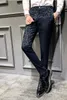 Pantalon Hombre Vestir Jesień Spodnie Społeczne Męskie Spodnie Perfume Mężczyźni Dress Spodnie Slim Fit Casual Mens Spodnie Biuro 20113