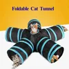 3/4/5 furos animal de estimação gato túnel brinquedos dobrável animal de estimação treinamento de brinquedo para gato coelho pequeno cão engraçado filhote de cachorro interativo jogar túnel tube 201217