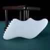 Directement usine blanc Jade Bian pierre Gua Sha planche à gratter Guasha outils de Massage pierre de Bain massage rocks4120587