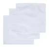 Asciugamani bianchi per sublimazione Asciugamano quadrato bianco Asciugamano in cotone poliestere Fazzoletto per il viso riutilizzabile 30 * 30 cm Nuovo stile YG931