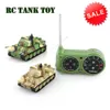 1:72 Mini Tiger Battle RC Tank Пульт дистанционного управления Бронированная машина Детские электронные игрушки для детей подарки Интерактивные игрушки 201208