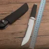 1Pcs High Quality 18H Survival Straight knife VG1 Satin Drop Point Bade Outdoor hunting knives With Leather Sheath