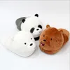 Kawaii 플러시 아보카도 슬리퍼 과일 장난감 귀여운 돼지 유니콘 따뜻한 겨울 성인 신발 인형 여성 실내 가정 제품 2012031747741