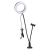 NEW 6 inch Live Fill Lights Desktop Clip Light White Usb Connection Dimmable Selfie Ring Light with Phone Holder