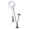 Новый 6 -дюймовый живой залив Lights Light Clip Light White USB -соединение Dimmable Selfie Ring Light с держателем телефона