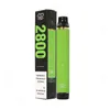 최고 품질의 퍼프 플렉스 2800 퍼프 퍼프 일회용 막대 e cig 담배 vape 펜 1500mAh 배터리 10ml 카트리지 사전 채워진 기화기 휴대용 증기 바 데베이션