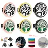 600+ DESIGNS 30mm Rose gold Black Aromatherapy Essential Oil Diffuser Locket Magnet Opening Car Air Freshener With Vent Clip(Free 10 felt pads)W6