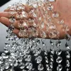 Bruiloft Party Decoratie Clear Acrylic Crystal Achthoekige Bead Gordijn Garland Strands DIY Craft Kerstboom Opknoping Ornament