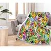 Plantes VS Zombies Sherpa couverture polaire dessin animé hiver literie chaude voyage maison couverture sur canapé-lit 150x200 cm 2011135004216