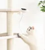 Teaser Cat Toy Interaction Benefit Intelligence Electronic Lifting Ball Cats Dog Toys Forniture per animali domestici Nuovo pattern 25mc J2