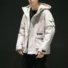 Men's Down & Parkas Nice Hip Hop Parka Men Coats Winter Jacket Thicken Hooded Outwear Warm Coat Casual Solid Mens Phin22