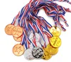 キッズ子供のイベント教室学校のゲームとスポーツのためのリボンのプラスチックの勝者のメダルの金の銀の青銅色のメダル
