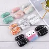 Capa protetora da bolsa CORERA MARBLE Designer Airpods Capas Acessórios para Airpods Pro 1 2 3 Fones de ouvido Bluetooth sem fio