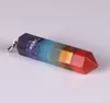 Colorful Natural Crystal Healing Pendant Necklaces For Women Men Fashion Lucky Druzy Jewelry With Chain