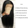 Koronki przednie ludzkie peruki do włosów proste 13x4 przed oskubane 150% Malezyjskie Remy Ludzkie Włosy Peruki Zamknięcie Wig Lace Frontal Peruki dla kobiet