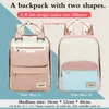 Both Shoulders Backpacks Women Laptop Backpack Girls High Junior School Bags Boys Style Schoolbag With Switchable Surface LJ201225