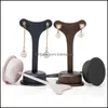 Jewelry Stand Packaging & Display Creative Leather Shelf Earrings Window Counter Prop Wholesale Drop Delivery 2021 Rvo6W
