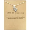 Wholesale 50 Pieces / bag Exquisite Unicorn Pendant Necklace Suitable For Ladies' Jewelry Of Friends' Party And Wedding Site