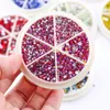 Mobile phone shell manicure Craft Tools Box water 6-grid flat bottom drill nail decoration DIY accessories