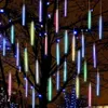 Waterdicht licht vallen touwverlichting 30 cm 50 cm LED meteoor douche regenlichten bruiloft kerstbuitendecoratie lichten d30 201023