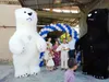 2 6M de altura inflável preto branco amarelo urso polar traje da mascote adulto fantasia festa de natal traje da mascote carnaval traje222l