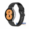 Compatible avec Samsung Galaxy Watch 4 40 mm 42 mm 44 mm 46 mm, bracelet de rechange réglable en silicone pour montre de sport