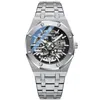 Luxury Automatic Mens Watchs Top Brand Mechanical Tourbillon Wrist Watch imperméable Business en acier inoxydable Sport Men de bracelet 3475519