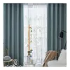 Rideaux rideaux sur mesure occultant 70% ombrage salon chambre fenêtre dressing couvrant lin doux gris vert1