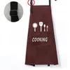 Multi Color Fashion Apron Solid Color Big Pocket Family Cook Cooking Home Baking Cleaning Tools Bib Baking Art Apron HHE4219