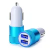 Universal 3.1a Dual USB Billaddare Metallresor Adapter 2 Portar Billaddare Socket Adapter Bilplugg för iPhone 12 8 x Samsung Telefon