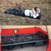 ヒトハイクの膨脹可能なマットレスクッション寝袋のマット速い充填空気湿気防止キャンプビーチ枕パッド220216