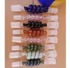 Spirale Glas Farbige Adapter Joint 14mm 18mm Männlich Weiblich Rauchen Zubehör Für Bong Wasser Öl Rigs Wasserpfeifen werkzeug