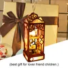 CUTEBEE CASA Dollhouse Miniature Diy Doll House With Furnitures Wood House Chinese Style Toys For Children Birthday Present LJ201126