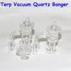 smoking Set Terp Vacuum Quartz Bangers & Carb Cap Slurper Banger Domeless Nail For Glass Bongs 10mm 14mm 18mm